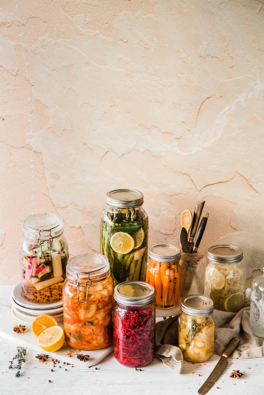 Vegetables in a jar